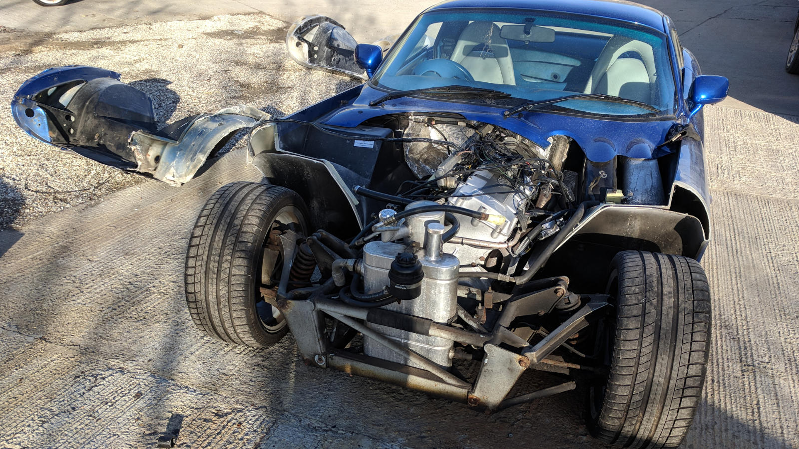 Bodywork and painting at python racing the only place for your tvr